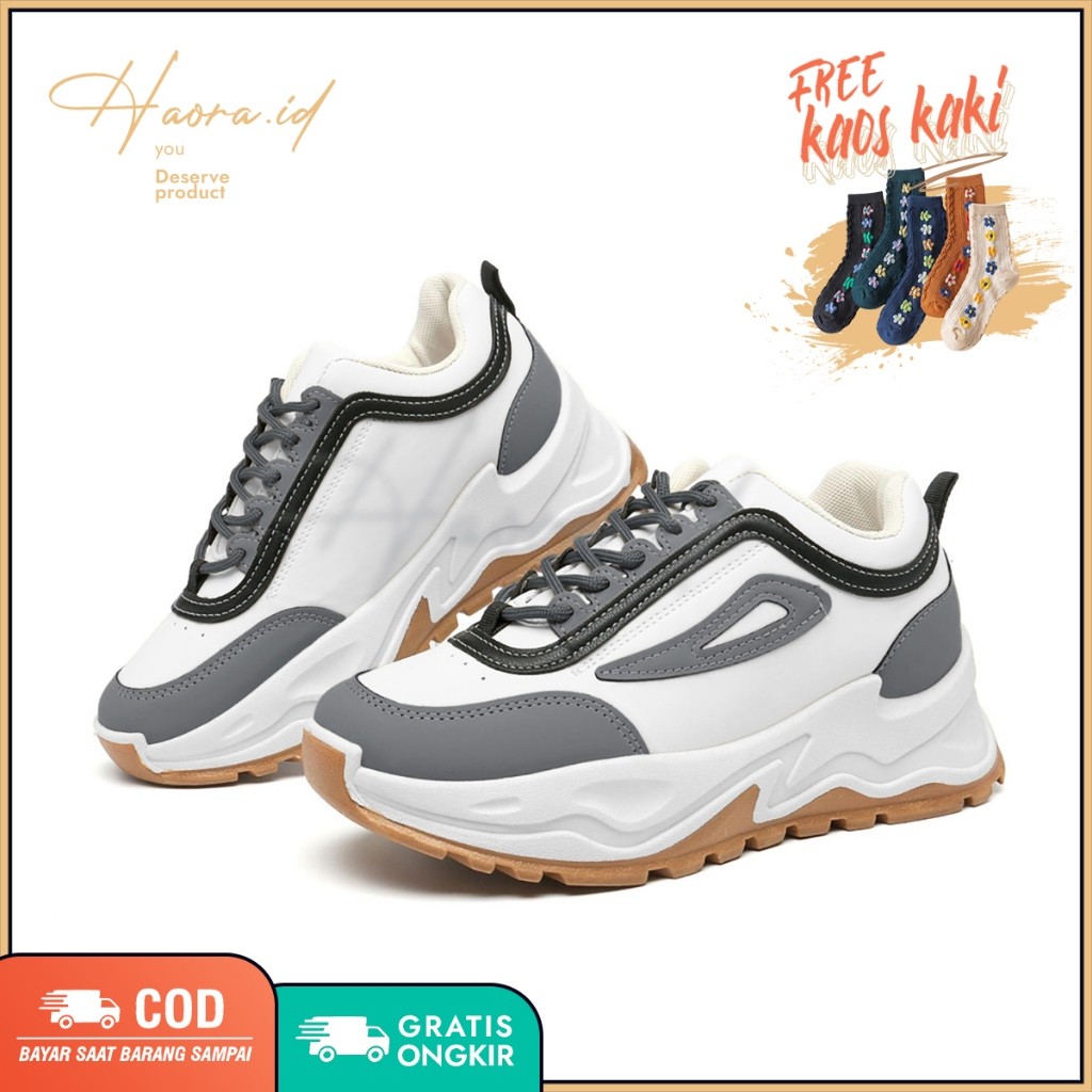 WELSERRSHOP  Sepatu Korea Wanita Kpop 2023 / Sepatu Wanita Terbaru / Sneakers Korean Style Casual  /