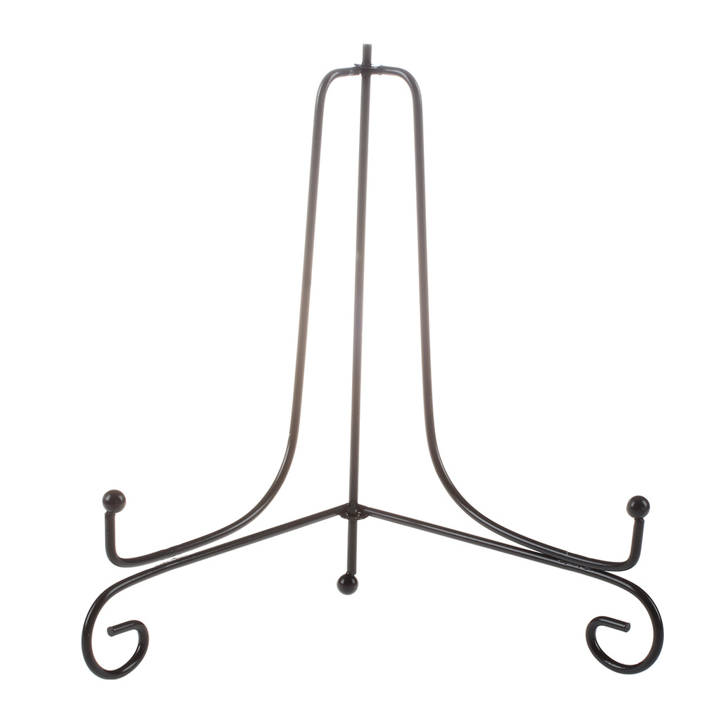 

1 pc Mini Iron Easel Classic Display Stand Holder Wedding Bowl Plate Photo Frame Book Artwork Rack 4 inches/10.5cm Decoration