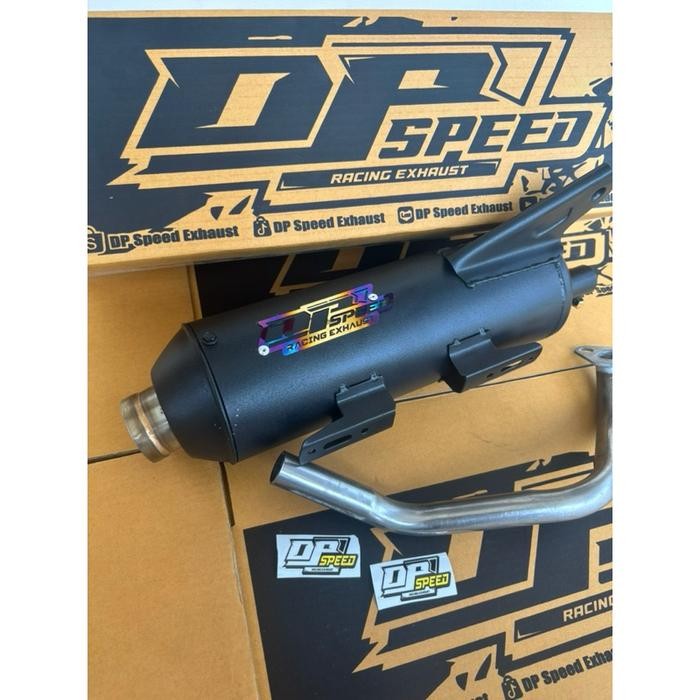 Knalpot Standar Racing DP_speed MONCONG SHIJIROU Full set ( SARTENG, SARFULL ) MOTOR ALL METIK - BEA