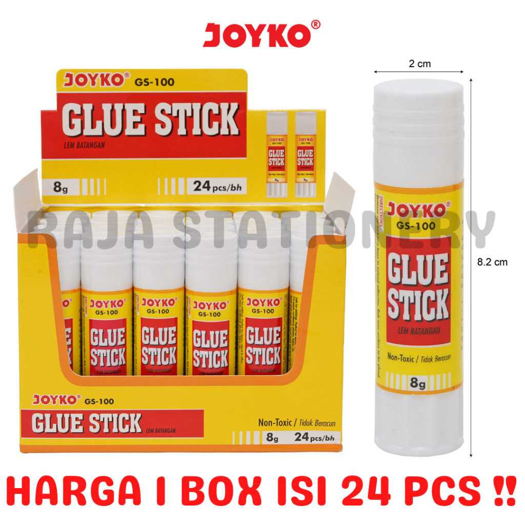 

JOYKO GLUE STICK 8G LEM KERTAS LEM BATANG JOKYO KECIL GS-100 [24PCS]