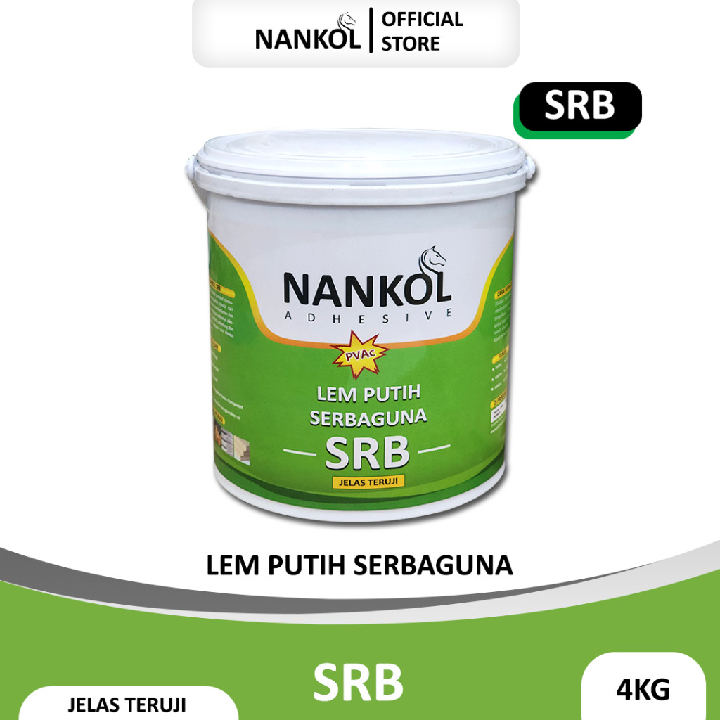 

Nankol SRB 4KG - Lem Putih Serbaguna PVAc
