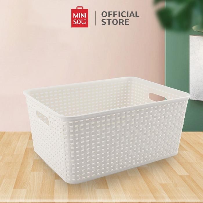 MINISO Keranjang Penyimpanan Serbaguna Keranjang Susun Keranjang Make Up Kosmetic Serbaguna Keranjan