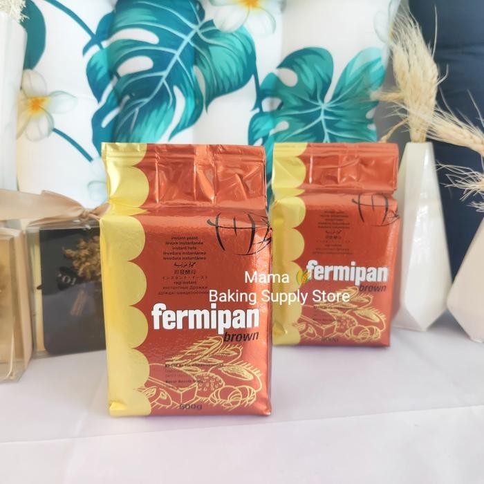 

Mumpung Murah Ragi Yeast Ragi Kering Fermipan Brown 500 gr