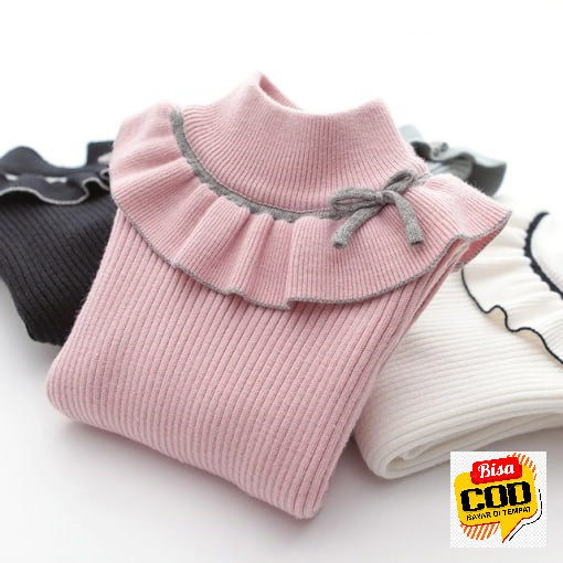 Baju Rajut Anak Perempuan Style Korea/Atasan Anak Perempuan/Rajut Anak Viral Termurah/Terbaru