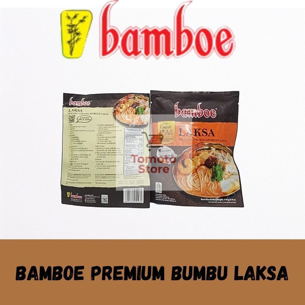 

✨ TOMOTOSTORE ✨ BAMBOE Premium / Authentic Recipe Bumbu Laksa Spice Mix for Singaporean Laksa