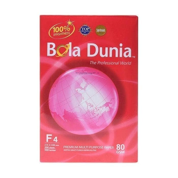 

kertas hvs F4 80 gram bola dunia
