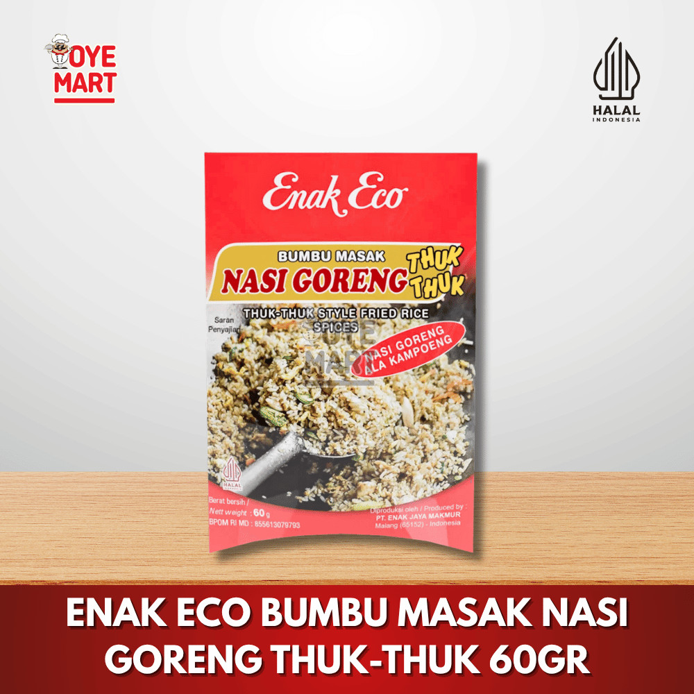 

ENAK ECO BUMBU MASAK NASI GORENG THUK-THUK 60GR/ BUMBU INSTAN