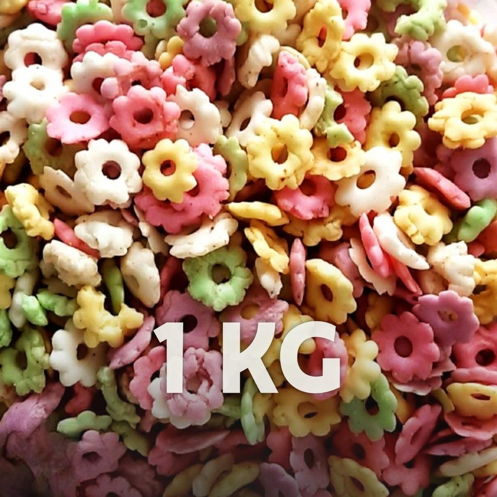 

[ 1KG/500GR/250GR ] Ajisan Sakura Riri Warna Warni Super Gurih & Renyah / Kembang Ribut / Snack Kiloan Murah Camilan Toples Food Cemilan Pedas Makaroni