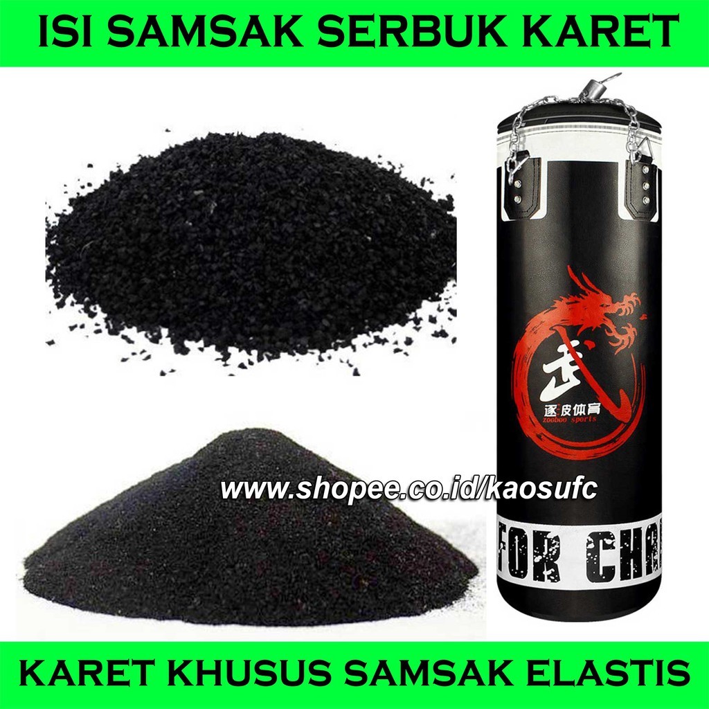 ISI SAMSAK KARET VULKANISIR, ISI SAMSAK SERBUK KARET ELASTIS, BAHAN ISI SAMSAK KARET SERBUK