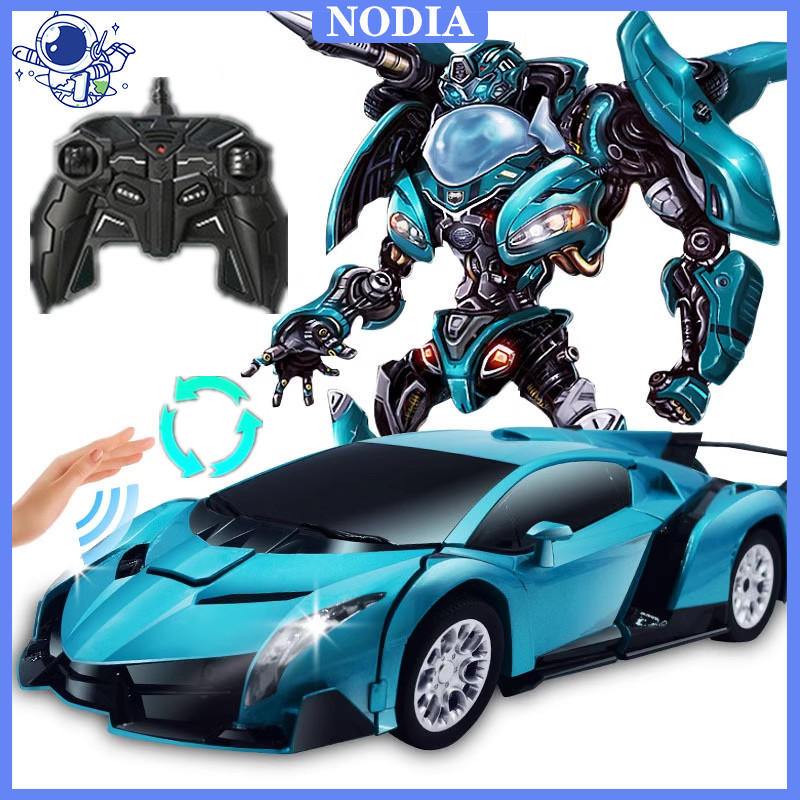 AUPSHOP 【 】(COD) 2.4G 1:14 Mainan Mobil Remote Control Besar / RC Car Deformasi Mobil Remot Jadi Rob