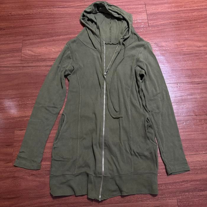 (SECOND) Jaket Hoodie Tunik Coklat Wanita - Size M