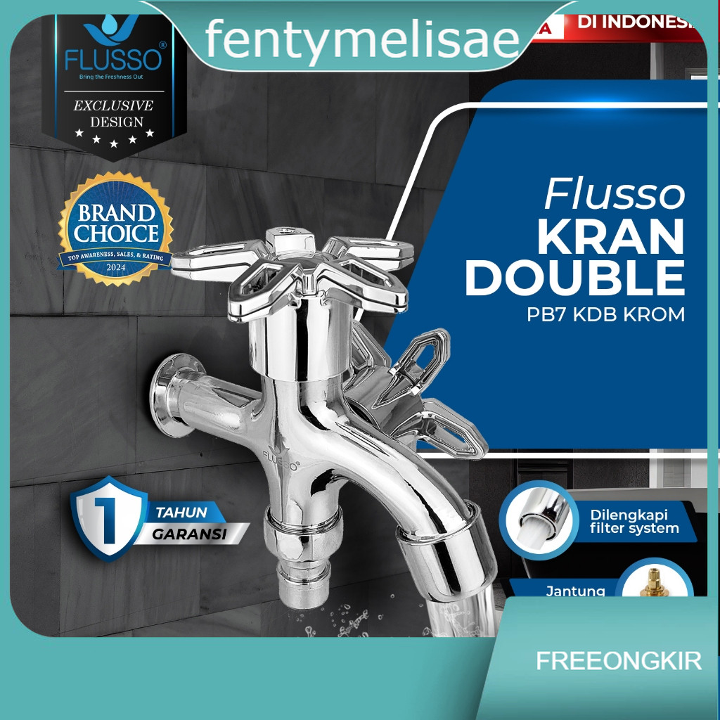 Kran Air Double | Kran Cabang 2 | Kran Double Shower | Kran Shower Kamar Mandi