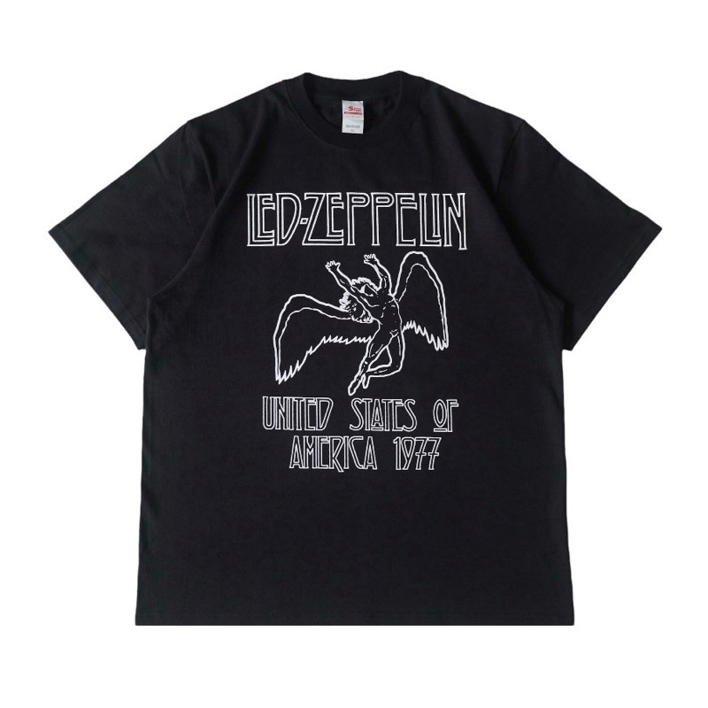 Led Zeppelin - Usa Tour 1977 Tshirt - Black | Baju Band