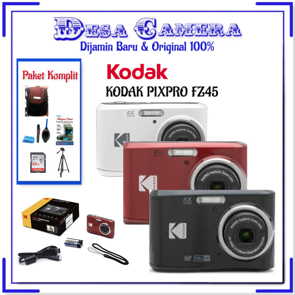 KODAK PIXPRO FZ45 Digital Camera -  Kodak Pixpro Fz45 Poket Digital