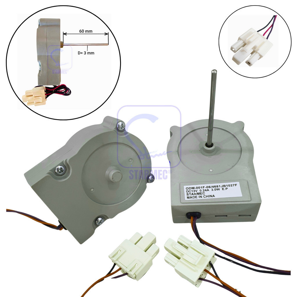 

Motor Fan Kulkas LG Inverter DC13V ODM-001F-06 / 4681JB1027F AS 6 CM