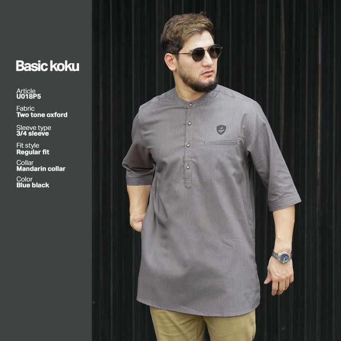 Lengan U Koku Baju Koko Kurta 3 4 018 SAMASE