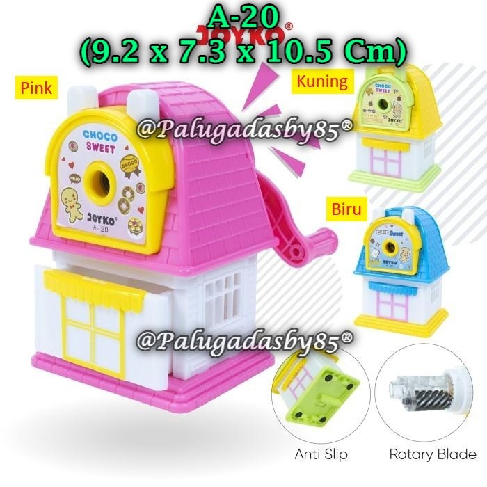 

(1 Biji) Rautan Meja Putar JOYKO A-20 Rumah / Sharpener Rautan Serutan Putar Joyko A-20 (1 Biji)