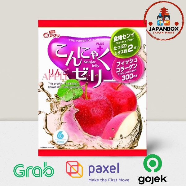 

Yukiguni Aguri Konjac Jelly Apple 108g - Jelly Rasa Apel Made In Japan