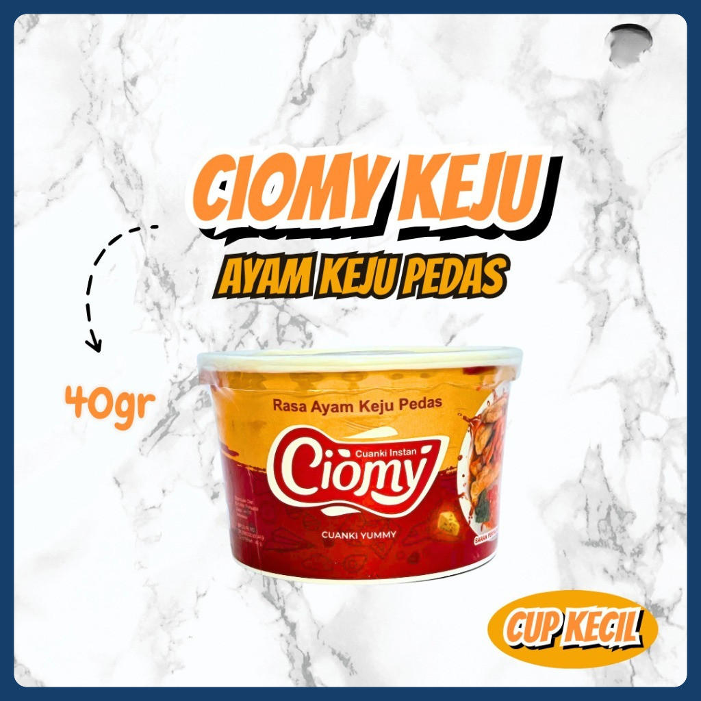 

Ciomy Cuanki Ayam Keju Pedas Cuangki Ciomy Cup Kecil Halal Non MSG
