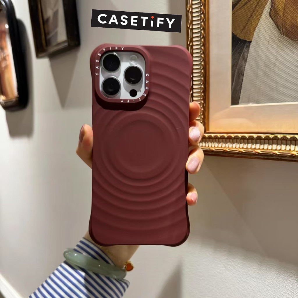 Luxury Original Genuine Product with CASETIFY  with Box MagSafe Magnetic Wireless Charging Soft Shel