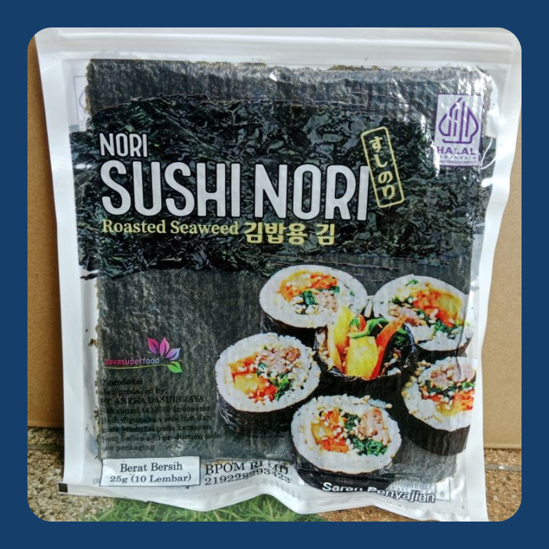 

Sale Nori sushi 10 lembar rumput laut bahan sushi nori halal murah java sakao tokinori kimbab sushi termurah