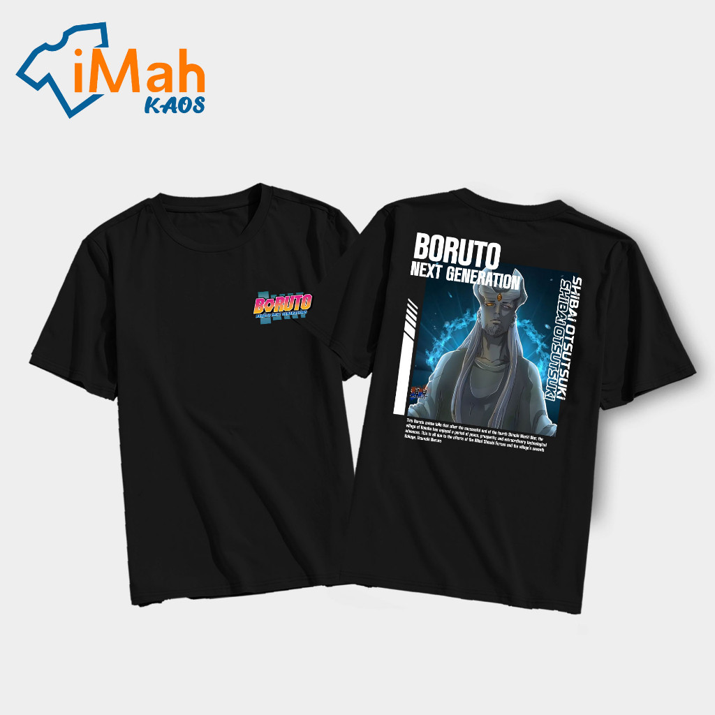 Housemith - KAOS ANIME BORUTO [ Shibai Otsutsuki ] - Kaos Anime BORUTO Pria & Wanita | Kaos Distro J