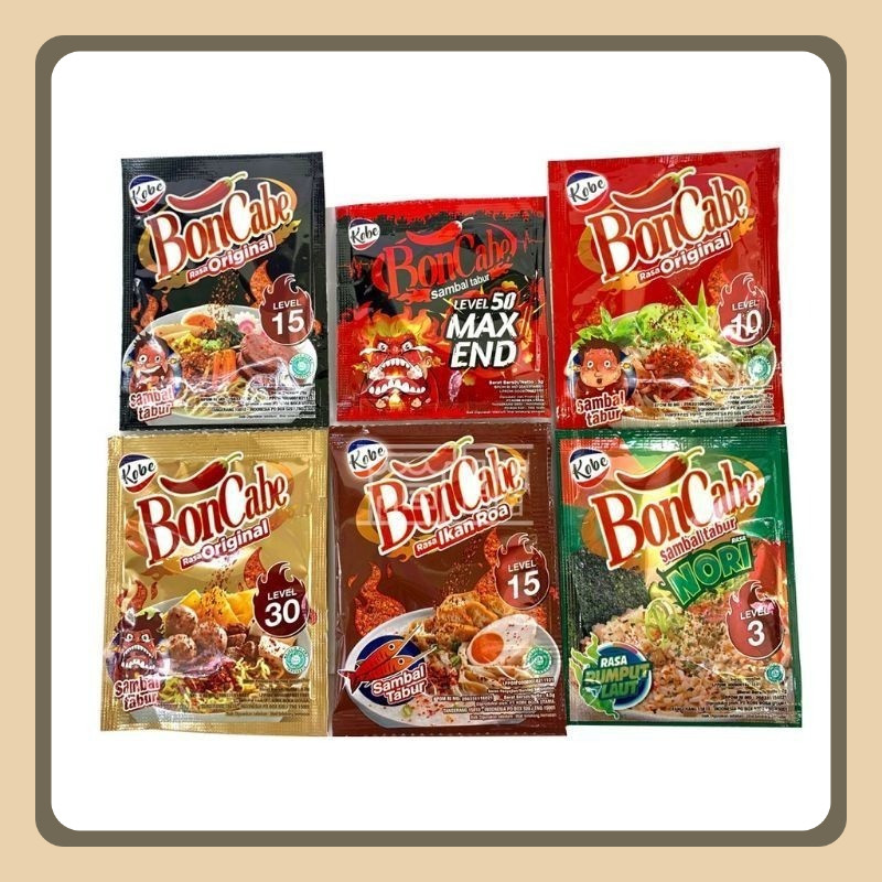 

Boncabe Sachet Bubuk Cabai Level 50 15 30 Nori Renceng Isi 12Pcs
