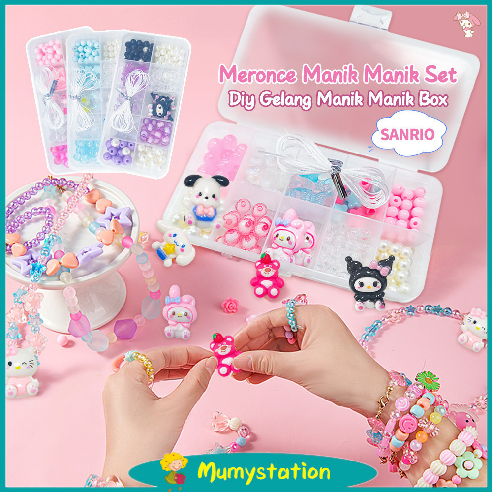Cod Mumystation DIY Gelang Manik Manik Box Paket Meronce Manik Manik Set