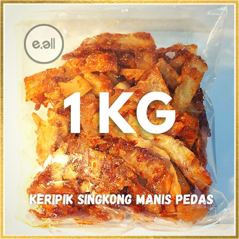 

[PO] Keripik Singkong Kiloan 1 Kg Pedas Manis - cemilan enak instan original
