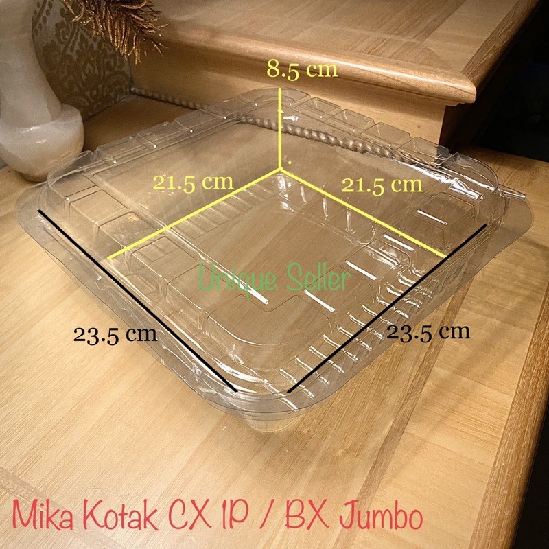 Mika Bolu Bulat / Mika Kue Roti Kotak Besar CX 1 BX Jumbo Paling Tebal MINIMAL 10 PCS