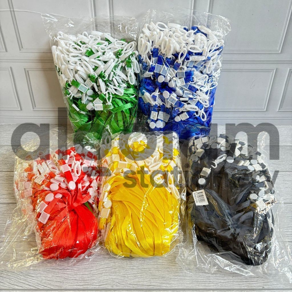 

SATU PACK ( 100 PCS ) Gantungan Tali Id Card Plastik Cantol Tali Id Card
