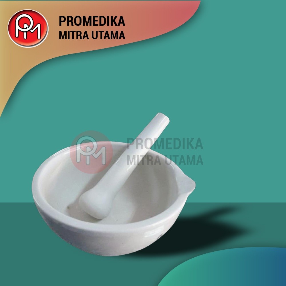 Mortir dan Stemper Berbagai Ukuran Penggerus Obat Lumpang | Peralatan Laboratorium