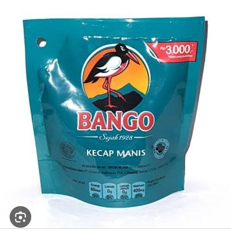 

Kecap Bango Refill 60 ml / Kecap Manis Bango 3000an Kemasan Refill