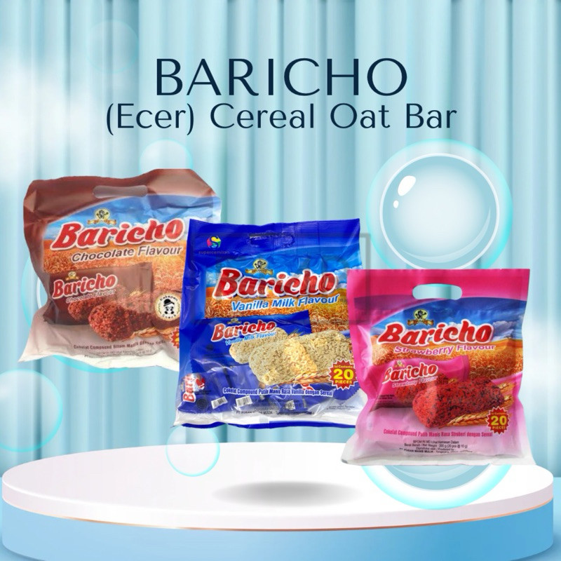 

(ECER/SATUAN) Baricho Cereal Oat Bar / Sereal Oat Bar / Sereal Bar / Bar Sereal / Sereal / Cereal