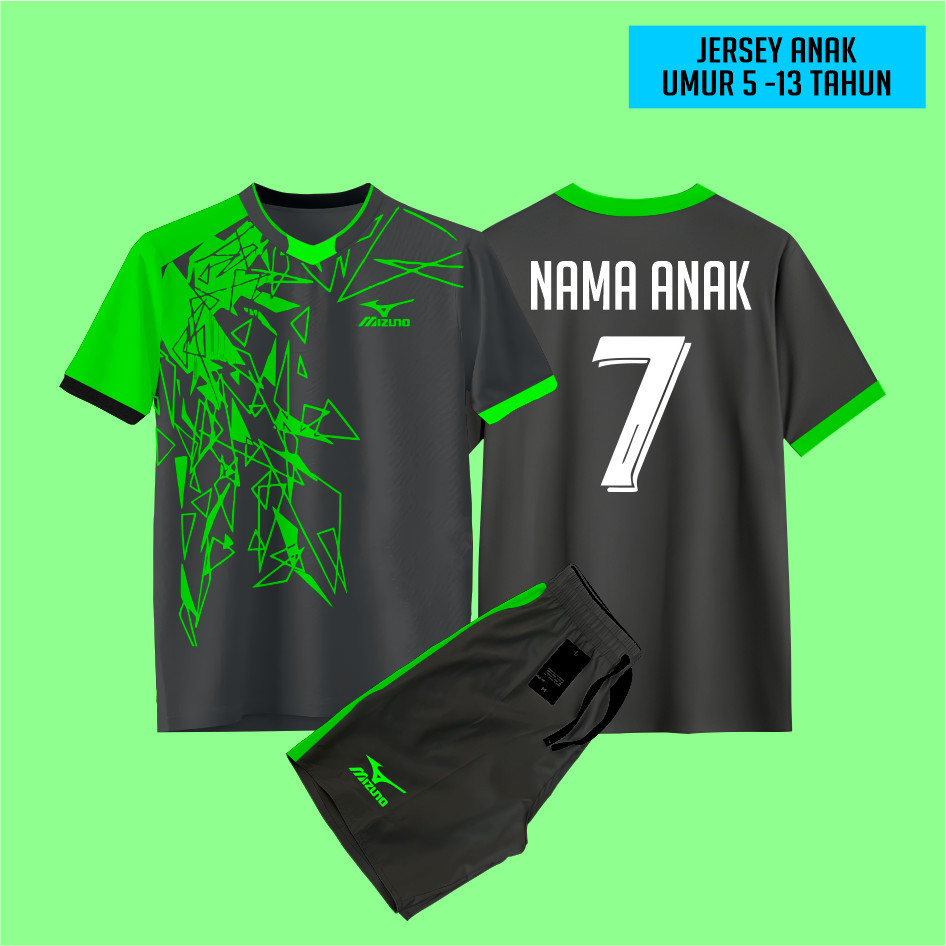 PASANG NAMA DAN NOMOR Baju Bola Anak Jersey Futsal Anak Custom Jersey Bola jersey volly Baju Futsal