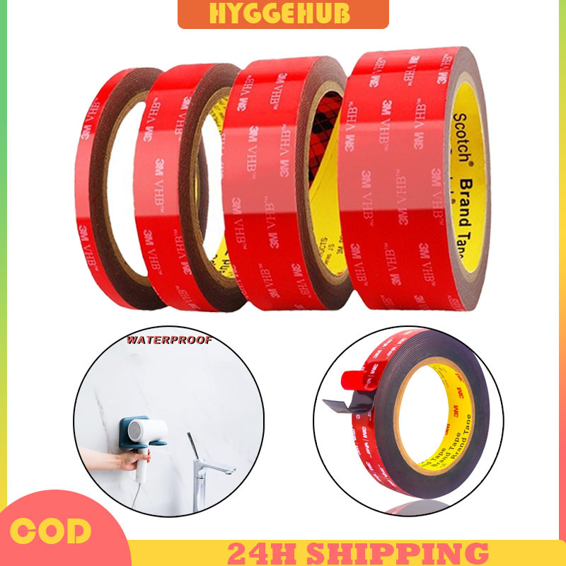 

Double Tape 3m 6mm 10mm 20mm /3m Double Tape Perekat Dua Sisi Kuat Original/Selotip Double Tape Acrylic