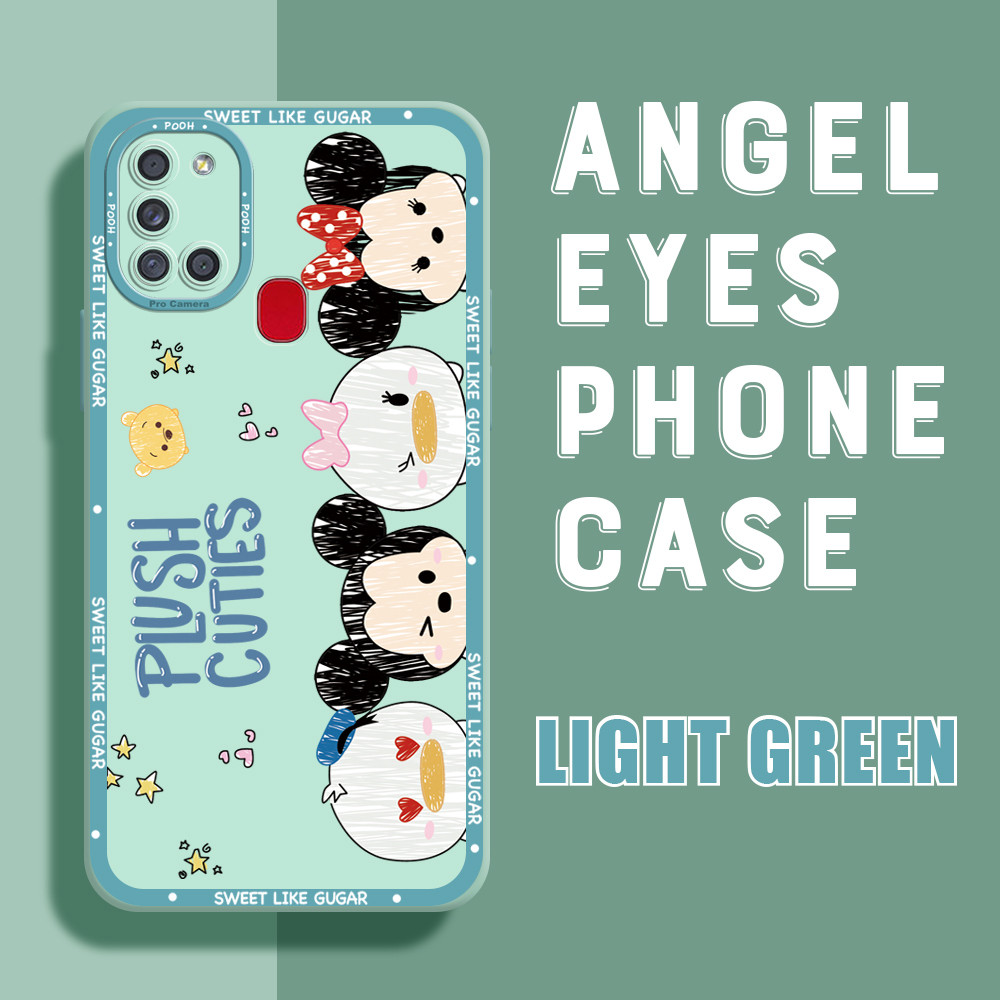 Softcase Kartun Casing For Compitable With Samsung A21S  Ponsel Asli Baru  Ponsel Karet Lembut Desai