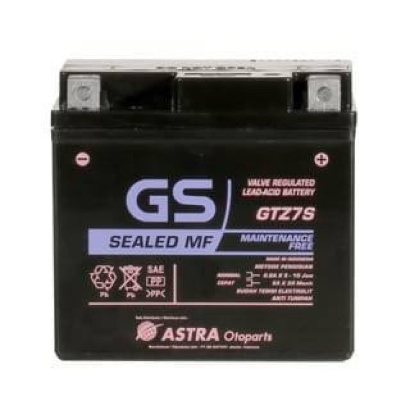 Aki GS Astra GTZ7S MF Aki Kering Motor Satria Fu 150 CRF 150 CBR 150
