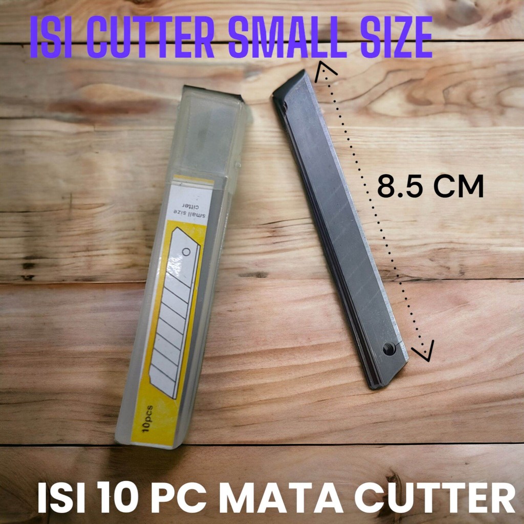 

ISI CUTTER KECIL 8.5CM SET ISI 10PC MATA CUTTER MURAH 7333