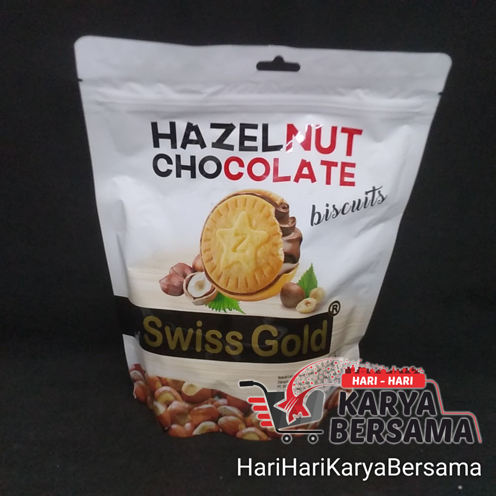 

SWISS GOLD BISCUITS HAZELNUT CHOCOLATE 200GR