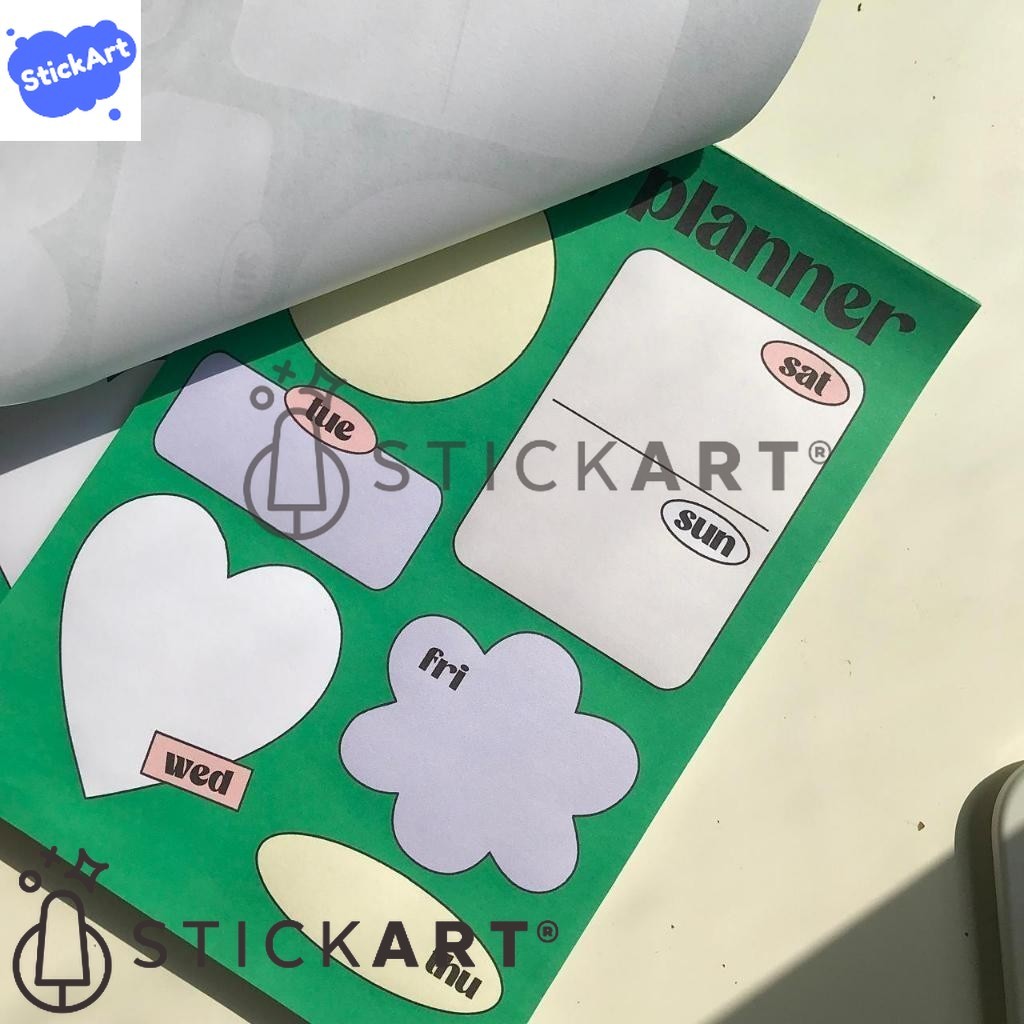 

[STICKART] Notepad Aesthetic/ Notepad Study Planner/ Memo Catatan Belajar BAHAN DAN KWALITAS PREMIUM