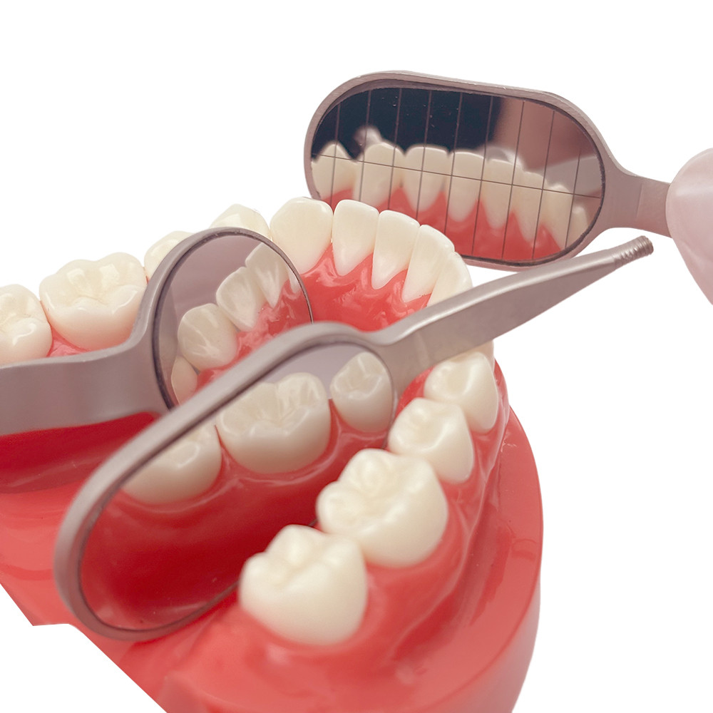 Autoclave rhodium cermin intraoral kaca singleside cermin intraoral kaca intra oral reflektor dental