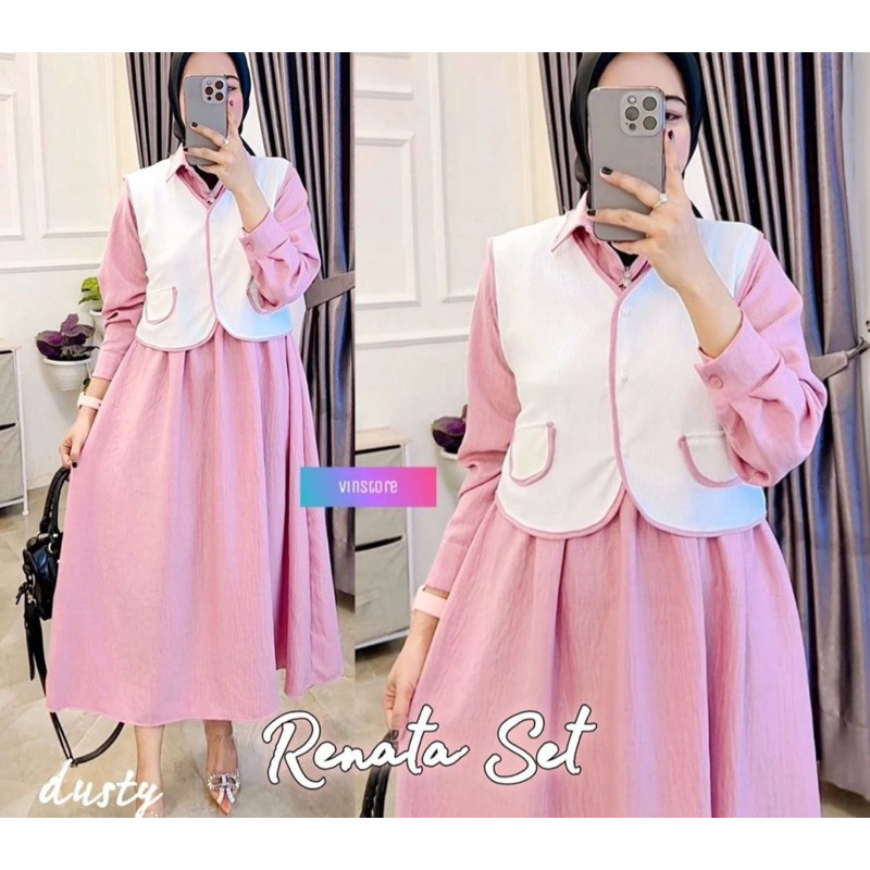 RENATA ALICIA VEST MIDI DRESS CRINGKEL AIRFLOW