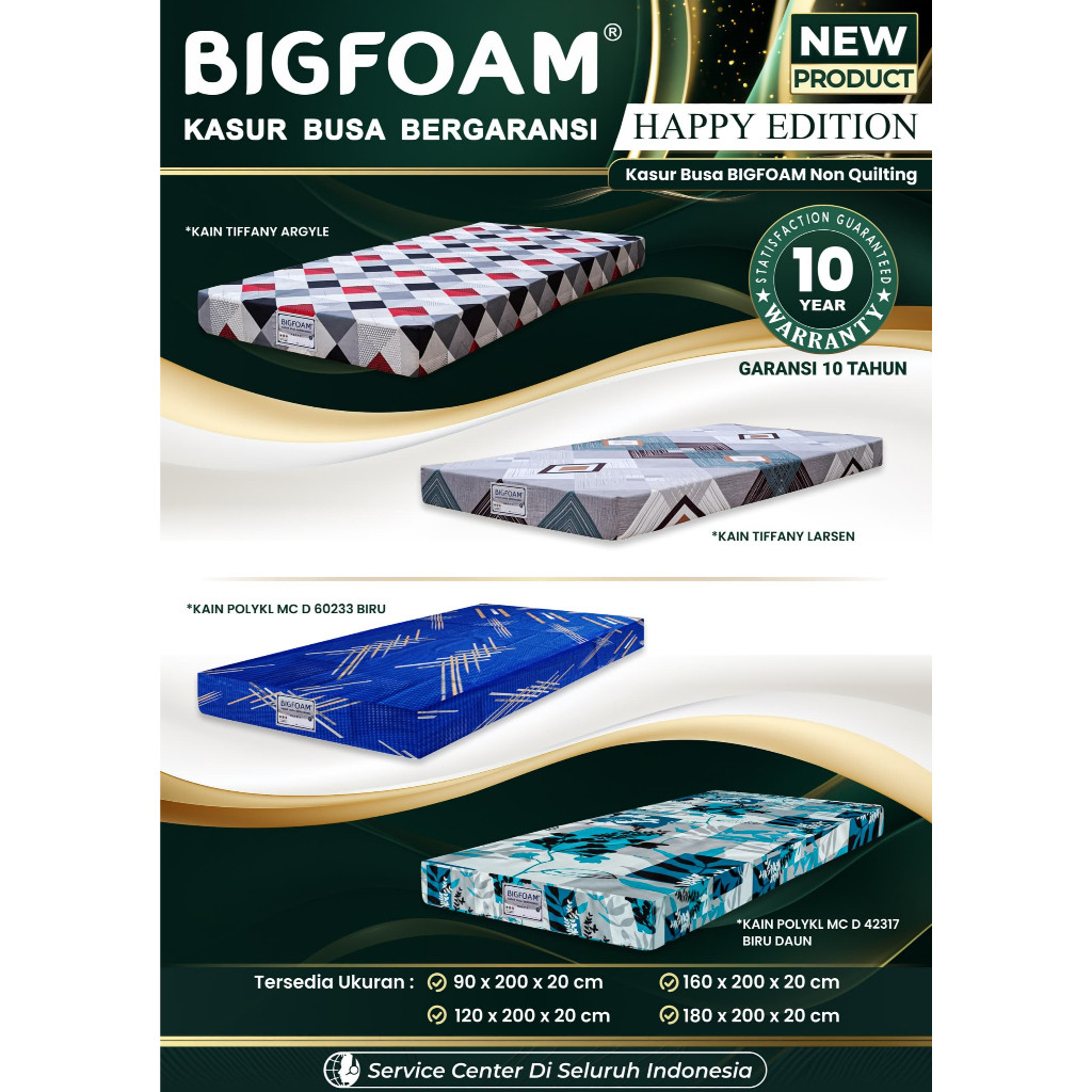 Kasur Busa BIGFOAM Murah happy Garansi 10Tahun Kasur Murah Kasur Busa Murah Big Foam Top Brand Awet 