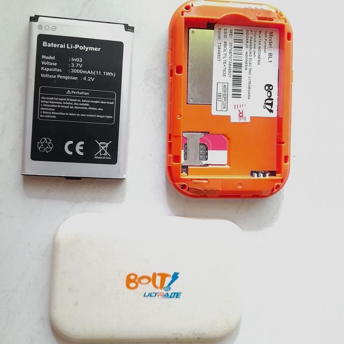 Modem bolt max WiFi 4G LTE Telkomsel, Smartfren, by.u, unlock 4G LTE band 40, konek CCTV, modem port