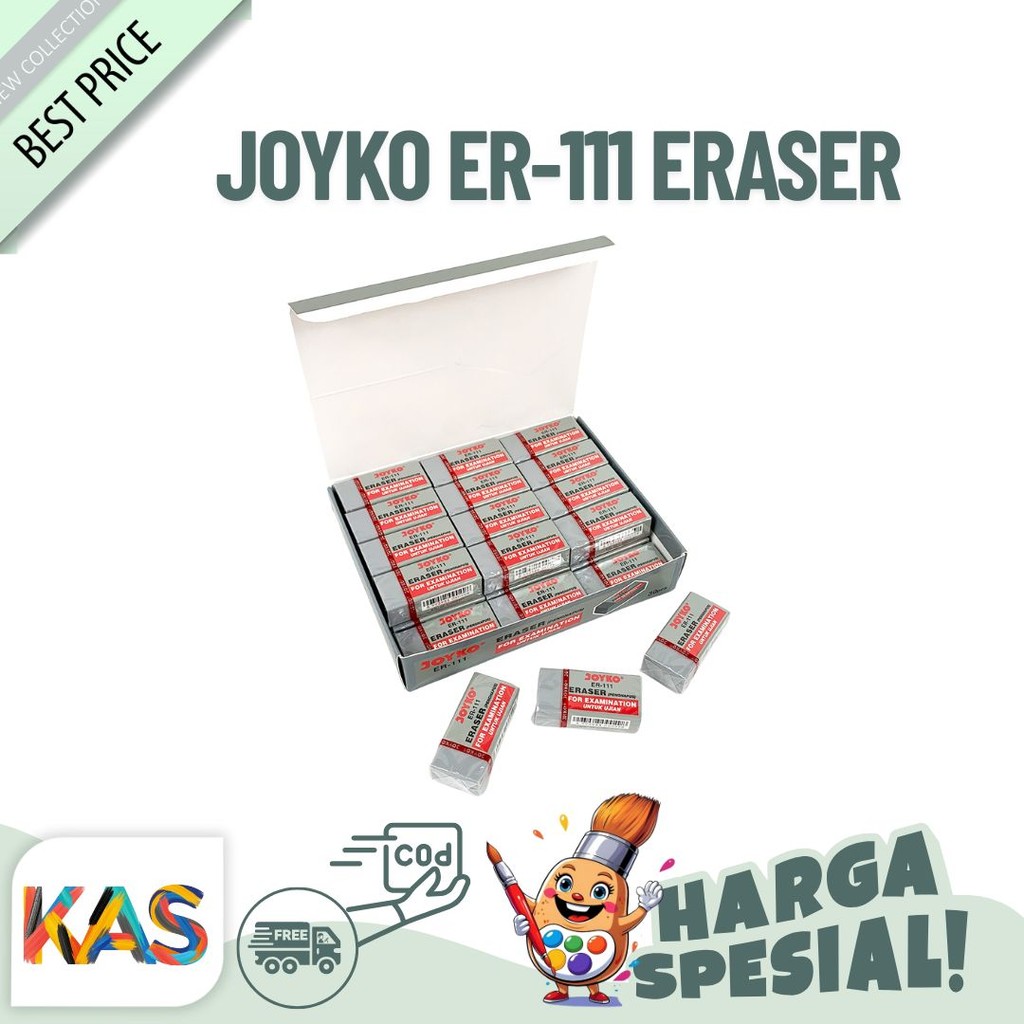 

Penghapus Joyko ER-111 Eraser Abu Super Clean Satuan
