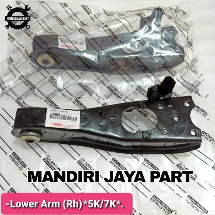 LOWER ARM ASSY - LOW ARM - SAYAP BAWAH DEPAN  KIJANG 5K 7K KAPSUL ORIGINAL 1PC 48068-28040