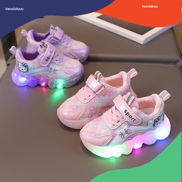 LKM457 Sepatu Sport Anak Perempuan Casual Bayi Dengan Lampu LED Sekolah [1KG 3PC] LITTLE KUMA