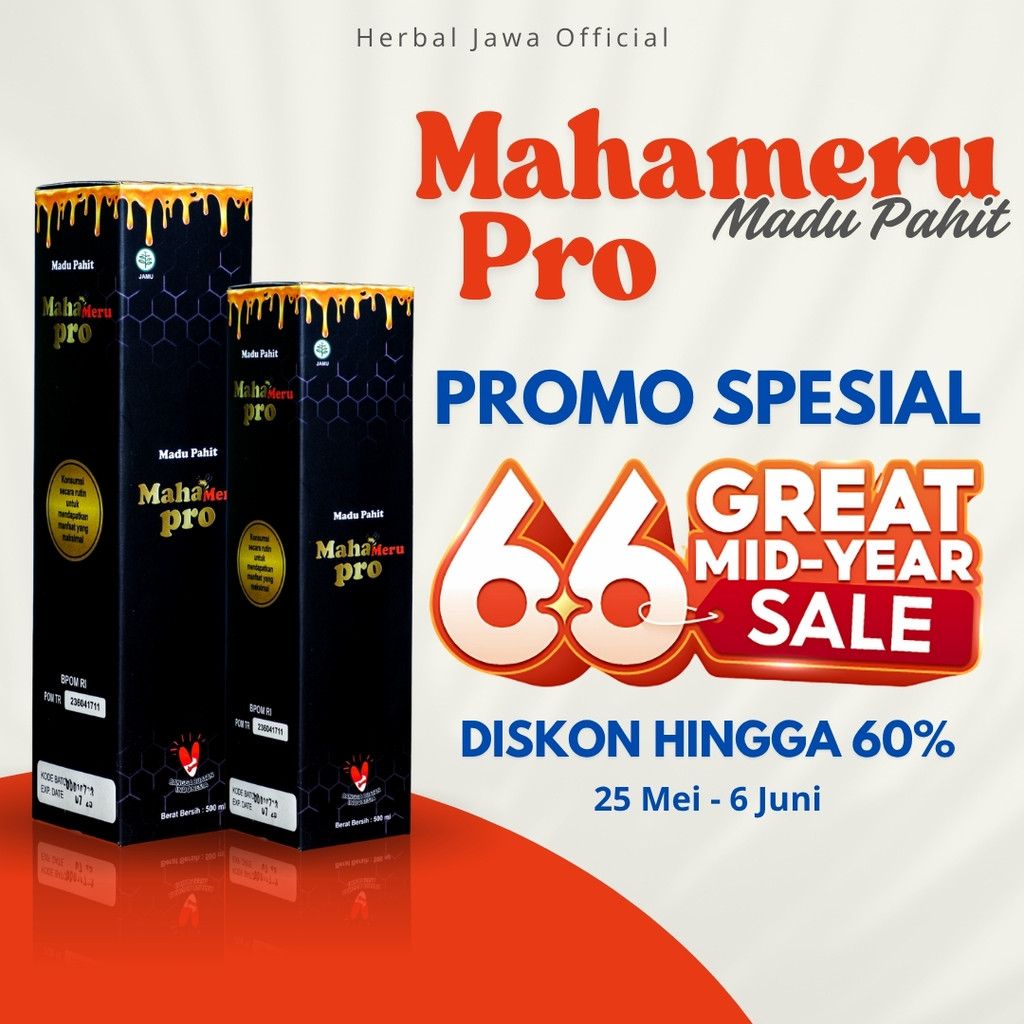 

MahaMeru Pro Madu Pahit 500ml – Atasi Kolesterol Tinggi, Stroke Ringan, Kesemutan, Pegal, Nyeri Dada | BPOM & Halal