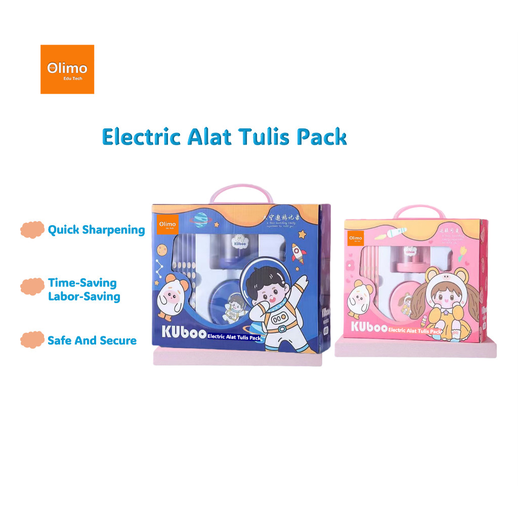 

KAYDEN STORE Olimo Electric Alat Tulis Pack / Set Alat Tulis Elektrik Rautan Penghapus Vacuum Pensil 26 In 1